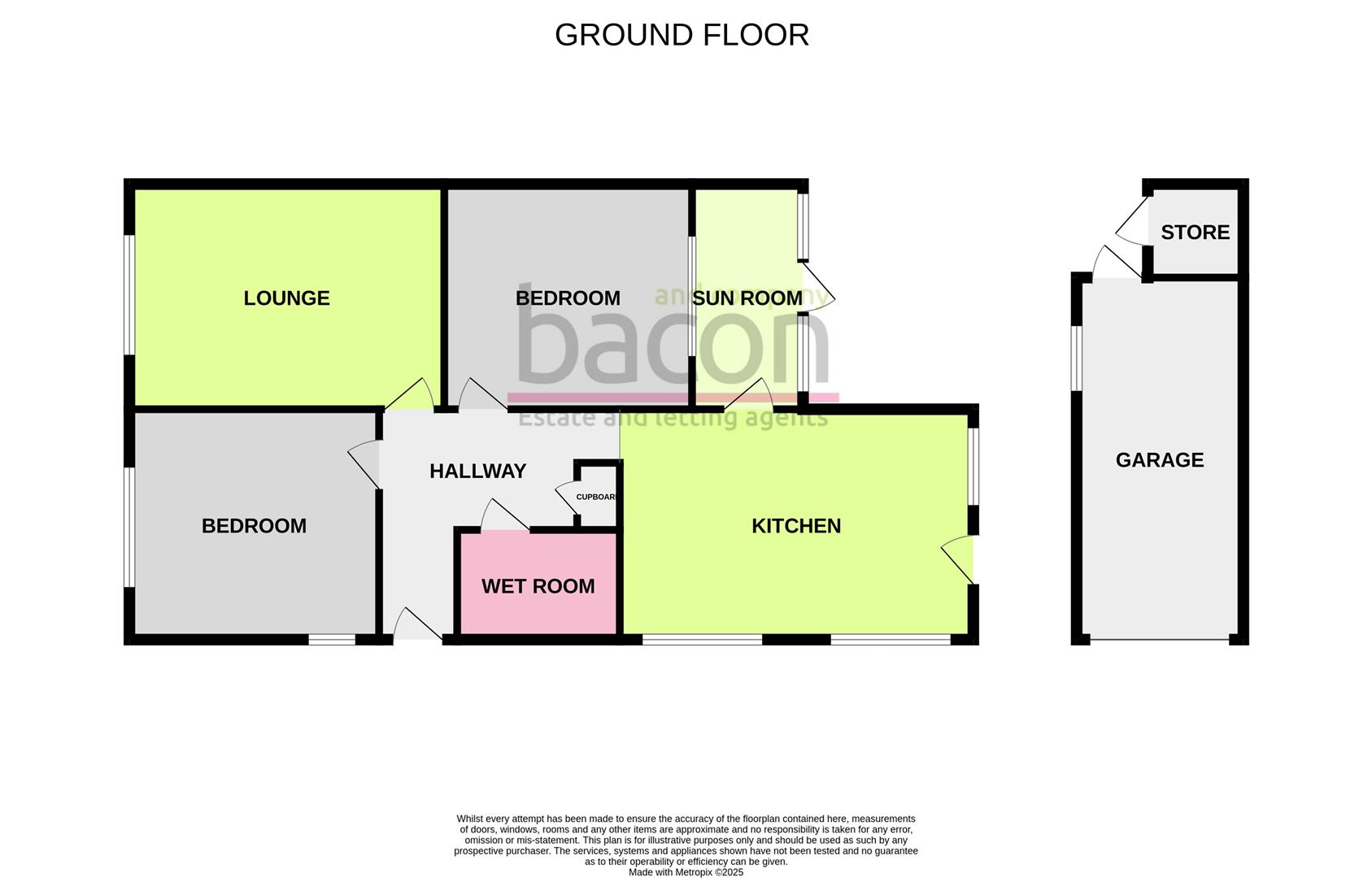 Floor Plan | Bungalow - Semi Detached | Heathfield Close, Worthing | For Sale